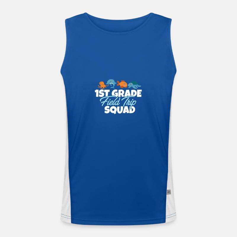 1. Klasse Exkursionstrupp Meerestiere Funktionelles Kontrast-Tank Top für Männer 