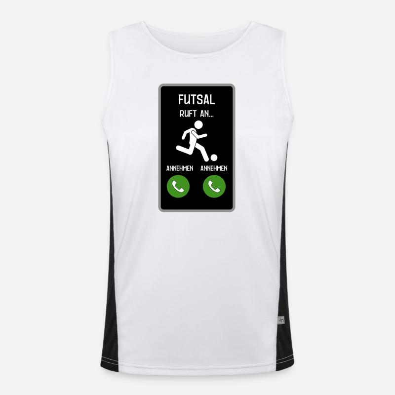 Futsal ruft an Funktionelles Kontrast-Tank Top für Männer 