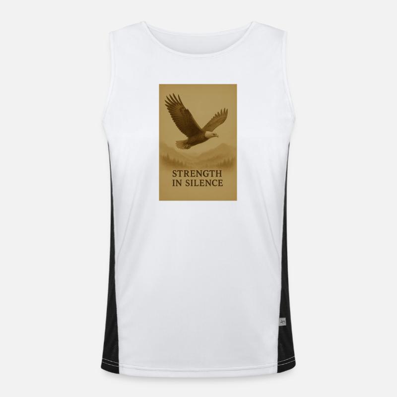 Strength in Silence Eagle Men's Functional Contrast Tank Top 