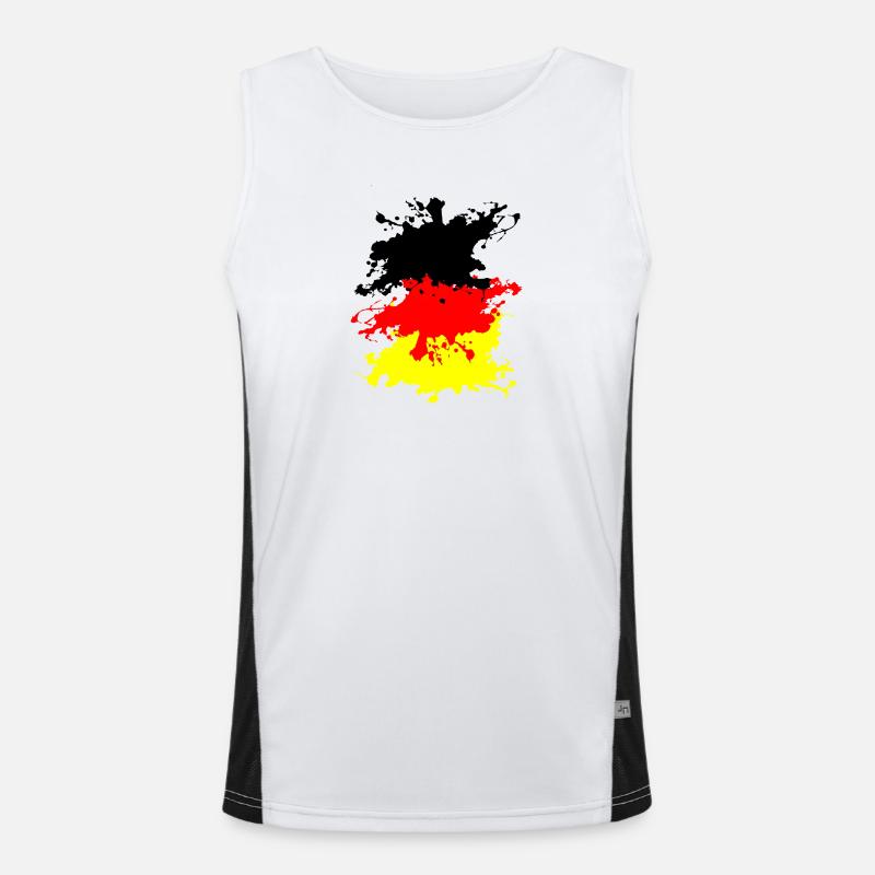 Germany Splash Men's Functional Contrast Tank Top 