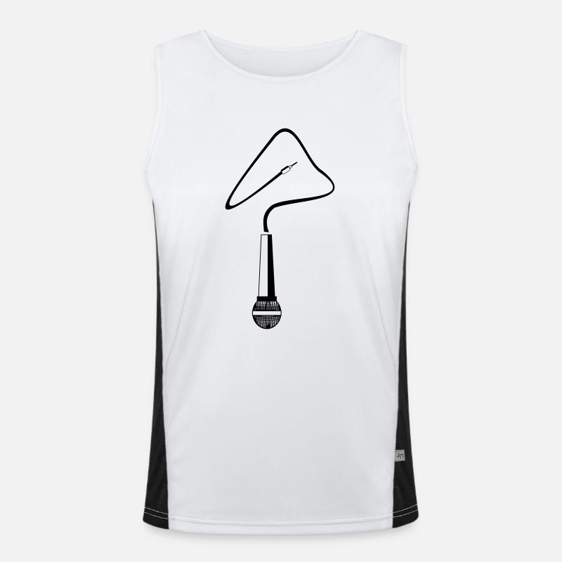 Mikro Funktionelles Kontrast-Tank Top für Männer 