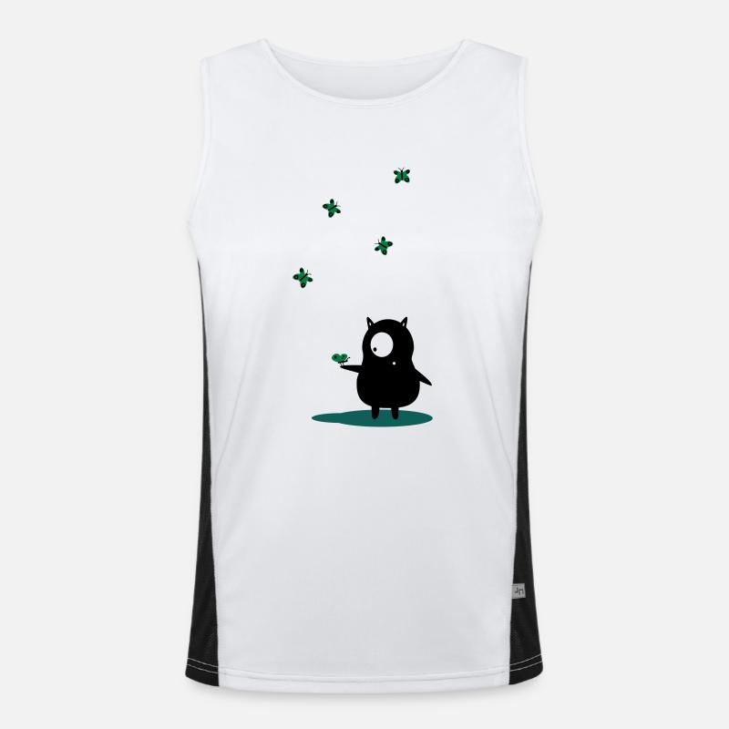 schmetterlinge Funktionelles Kontrast-Tank Top für Männer 