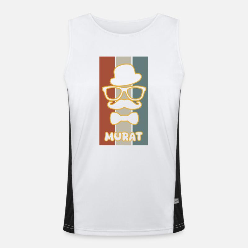 Murat als Name Funktionelles Kontrast-Tank Top für Männer 