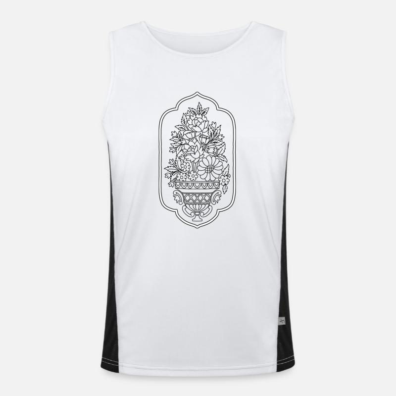 Pot de fleur Débardeur respirant contrasté Homme 