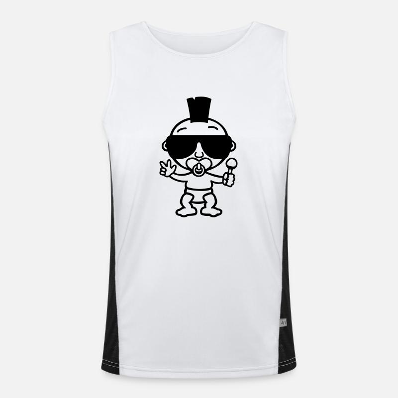 Punk de bébé Débardeur respirant contrasté Homme 