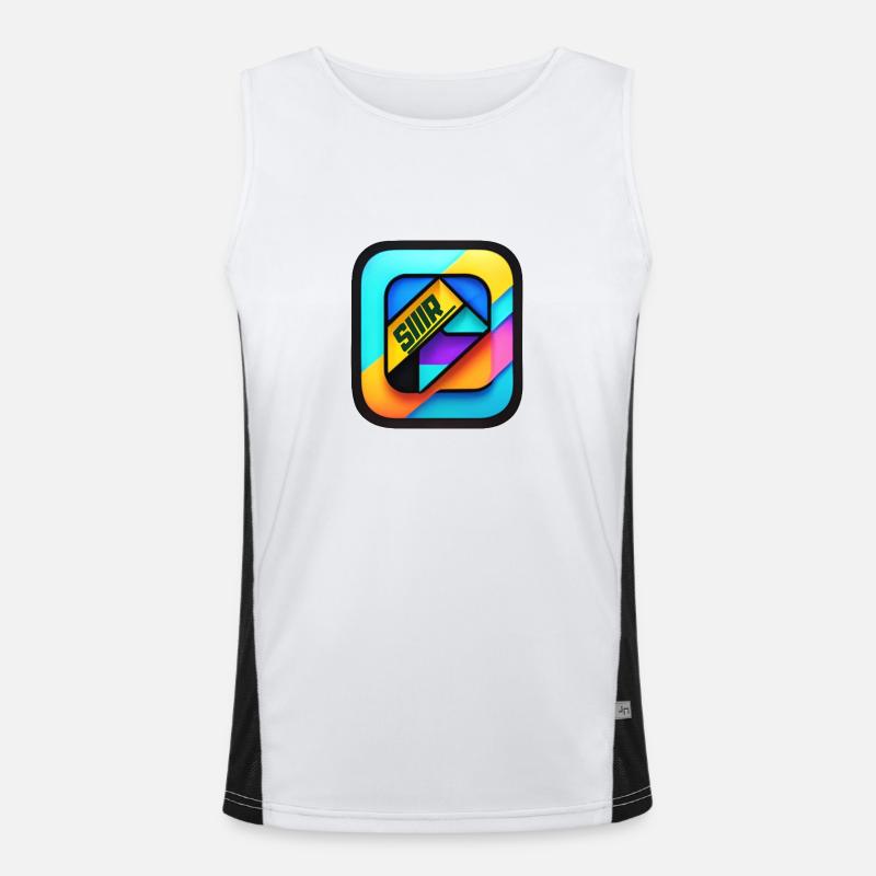 Multicolore cube color Débardeur respirant contrasté Homme 