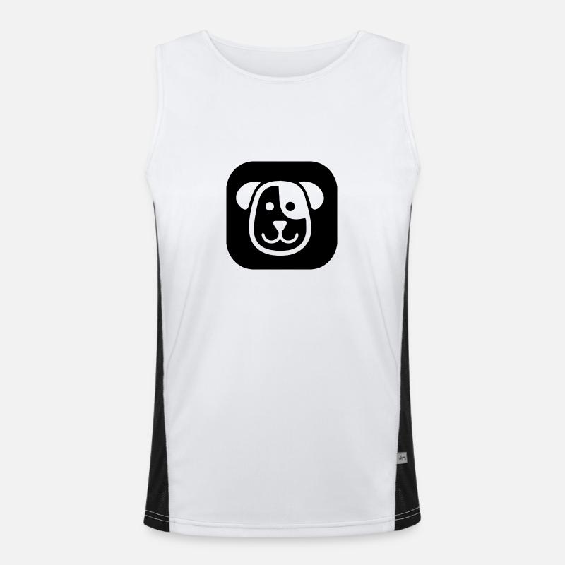 Hund Dog Funktionelles Kontrast-Tank Top für Männer 