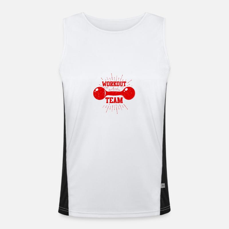 Workout Team Funktionelles Kontrast-Tank Top für Männer 