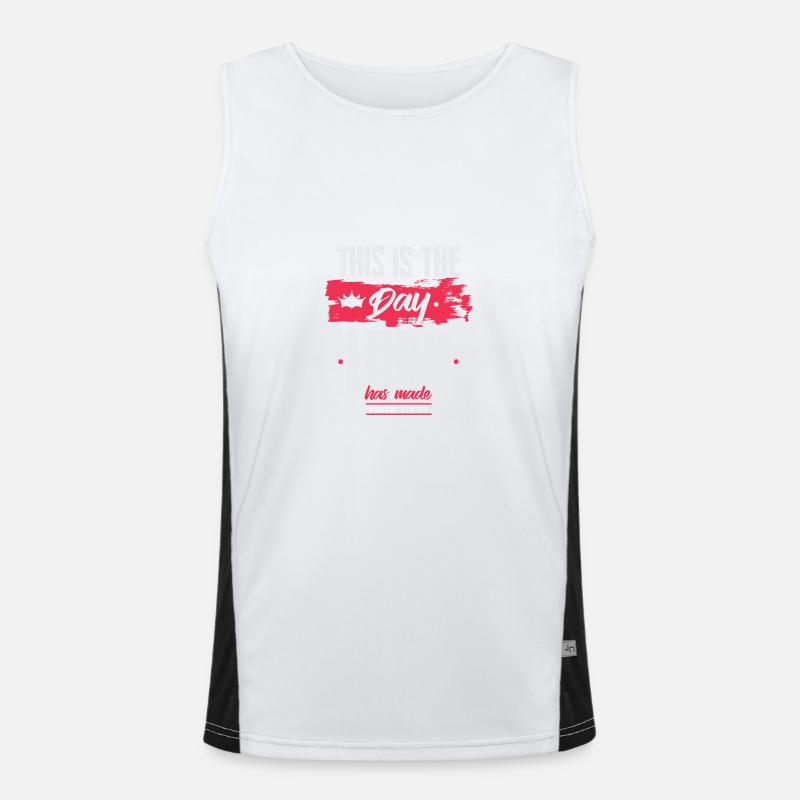 Bible verse Lord Jesus Men's Functional Contrast Tank Top 