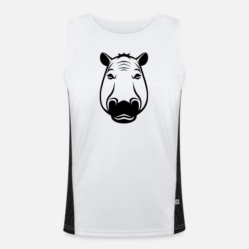 hippopotame Débardeur respirant contrasté Homme 