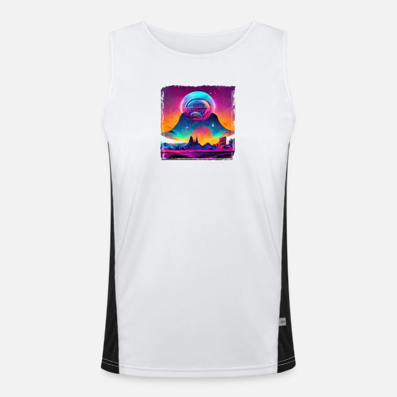 Fantaisie spatiale Débardeur respirant contrasté Homme 