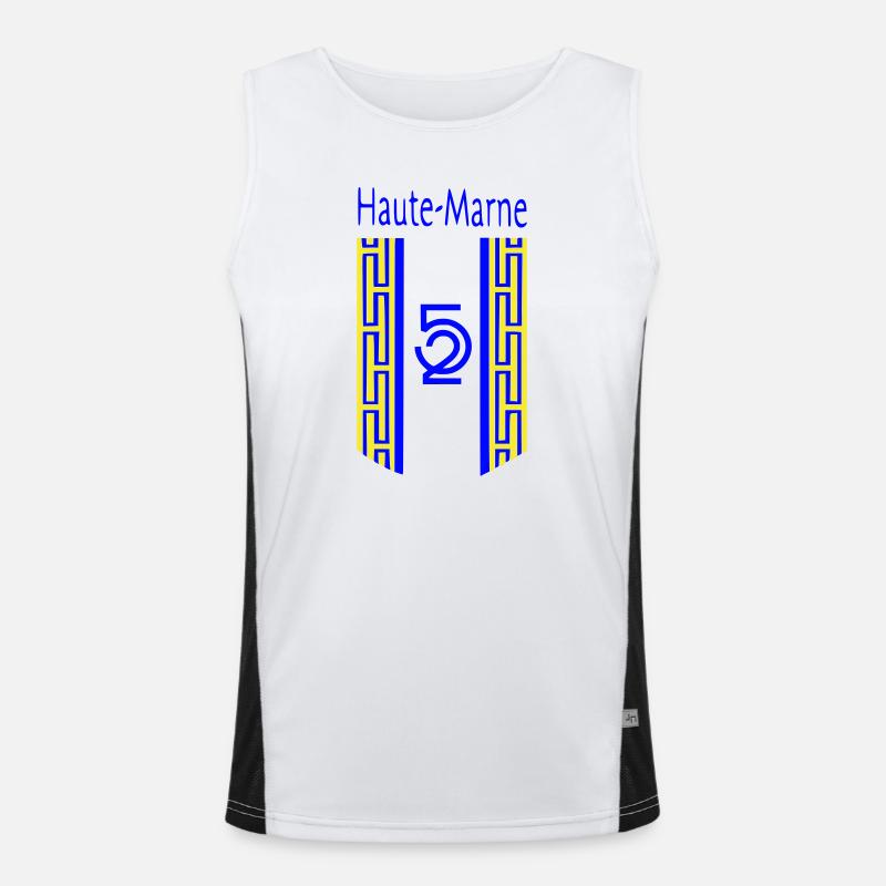 Haute-Marne Funktionelles Kontrast-Tank Top für Männer 