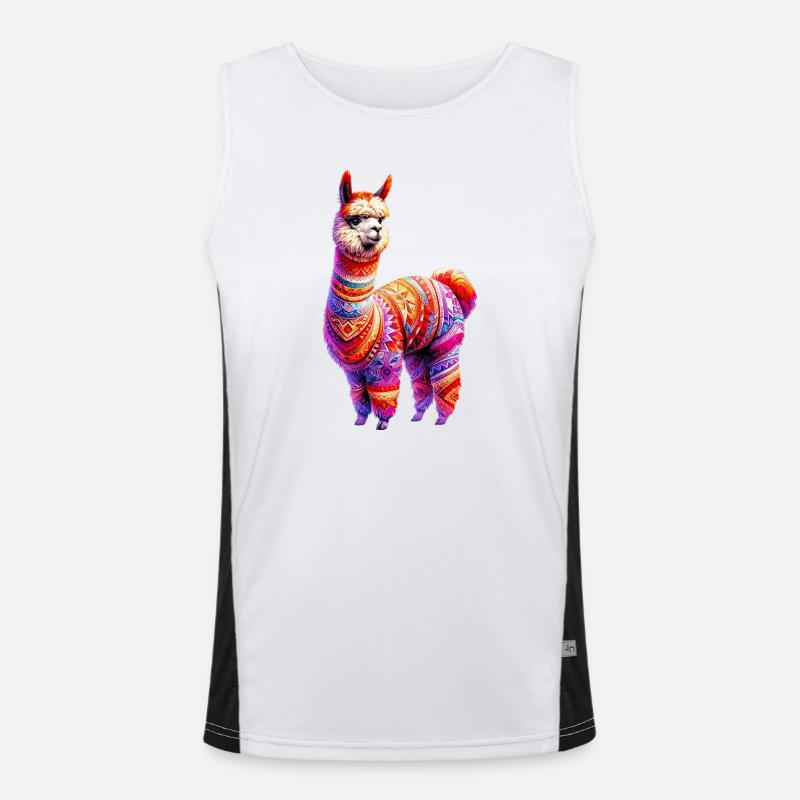Alpaka Funktionelles Kontrast-Tank Top für Männer 