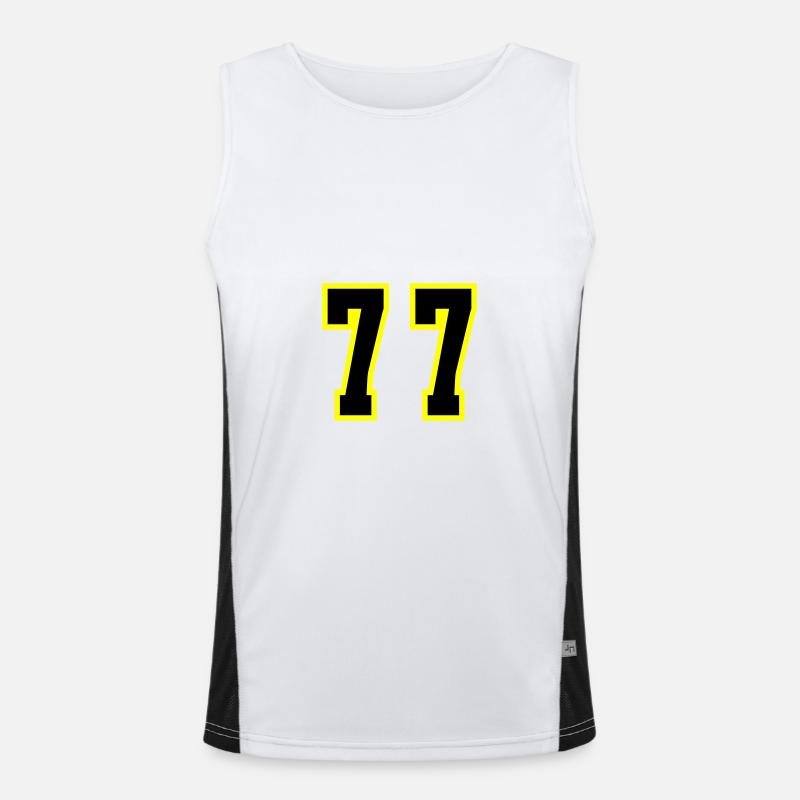 77 Number Jersey Men's Functional Contrast Tank Top 