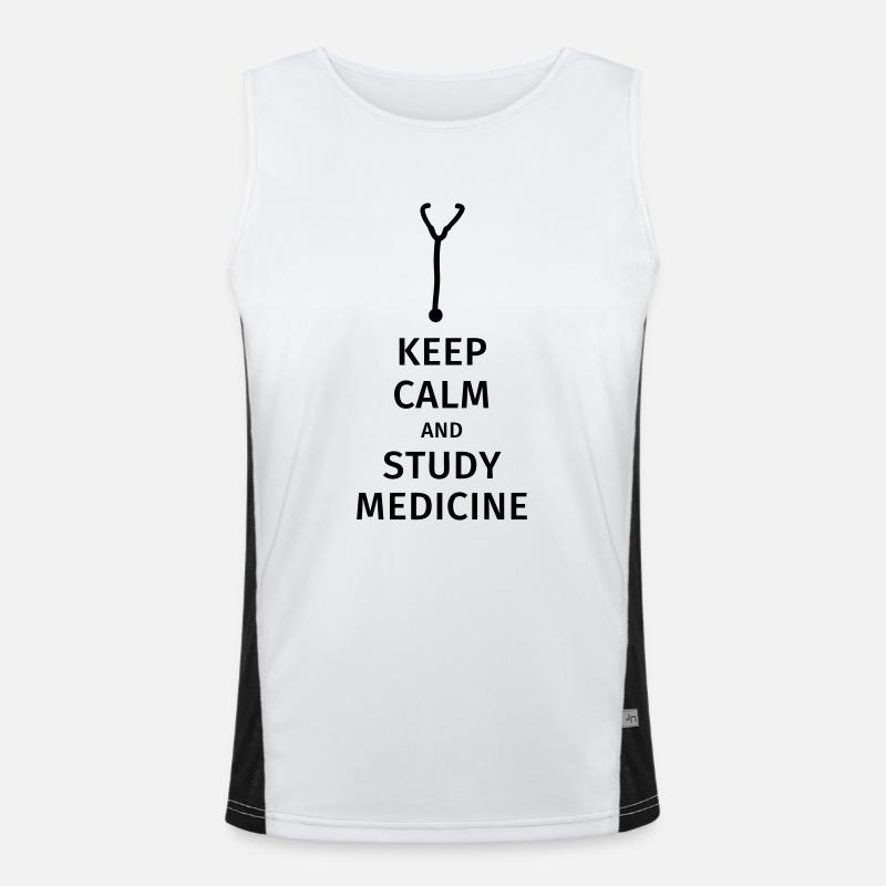 keep calm and study medicine Débardeur respirant contrasté Homme 