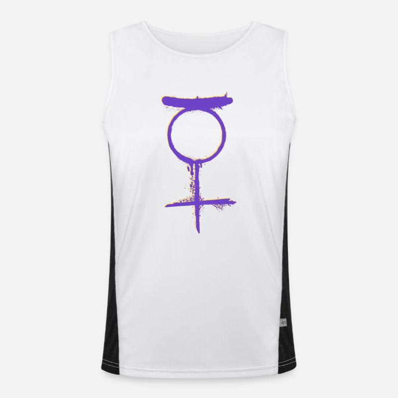 NON BINARY Status Men's Functional Contrast Tank Top 