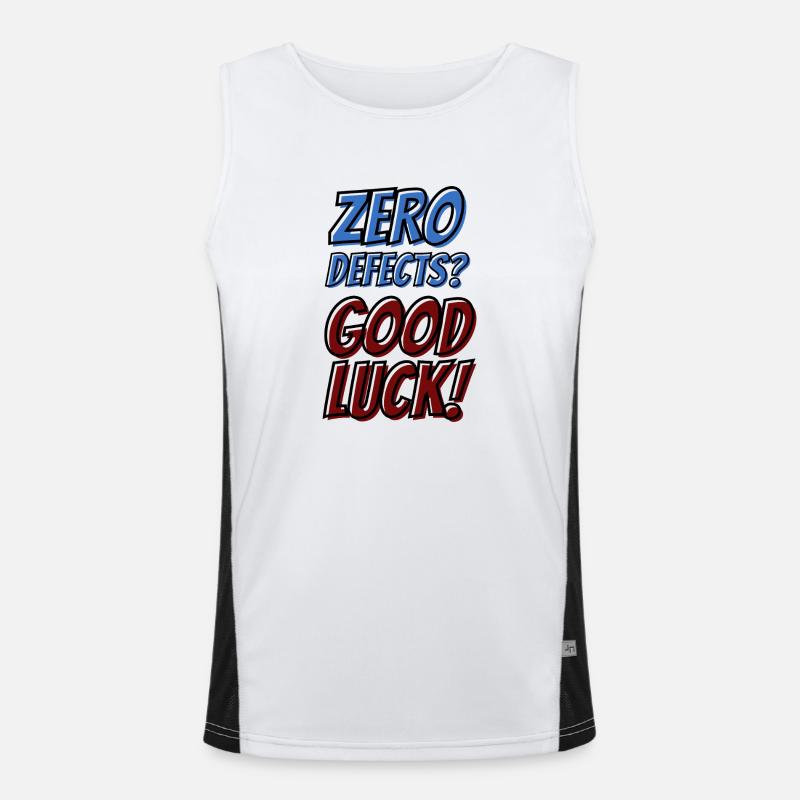 Zero Defects Good luck Men's Functional Contrast Tank Top 