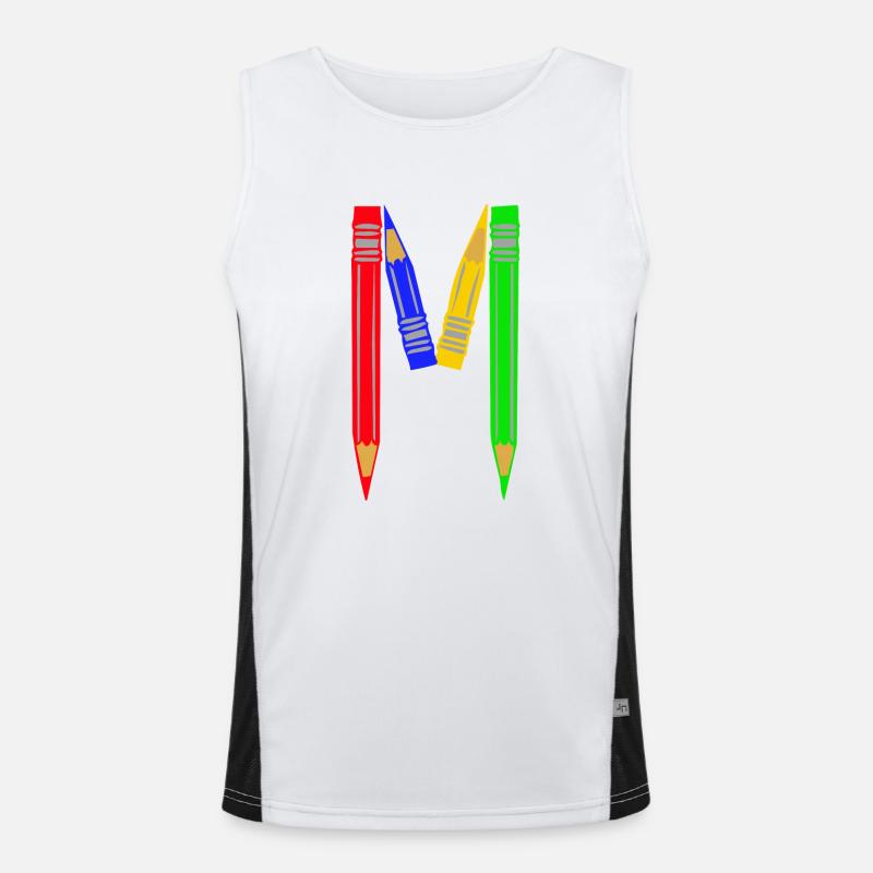 crayons de couleur m Débardeur respirant contrasté Homme 