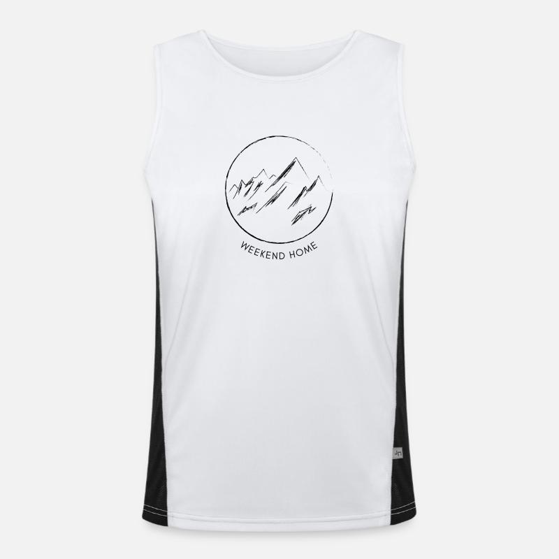 Berg / Wochenend-Zuhause / Weekend Home Funktionelles Kontrast-Tank Top für Männer 