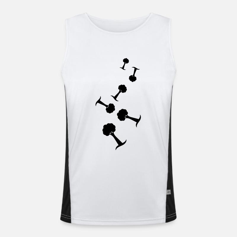 Tree icon Men's Functional Contrast Tank Top 