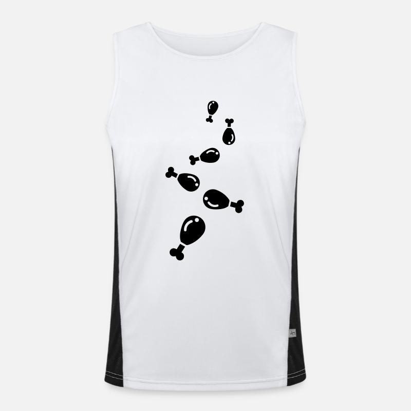 Symbole de l’icône du poulet Débardeur respirant contrasté Homme 