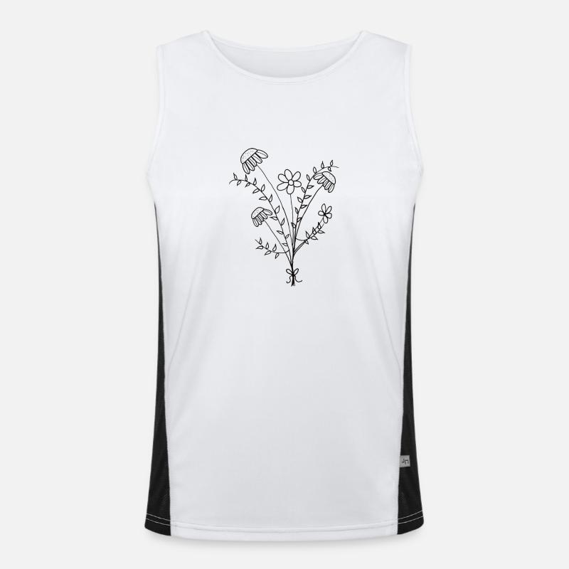 Minimal bouquet Men's Functional Contrast Tank Top 