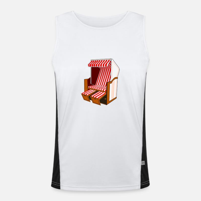 Strandkorb Funktionelles Kontrast-Tank Top für Männer 