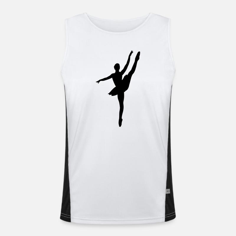 Ballet dancer Men's Functional Contrast Tank Top 
