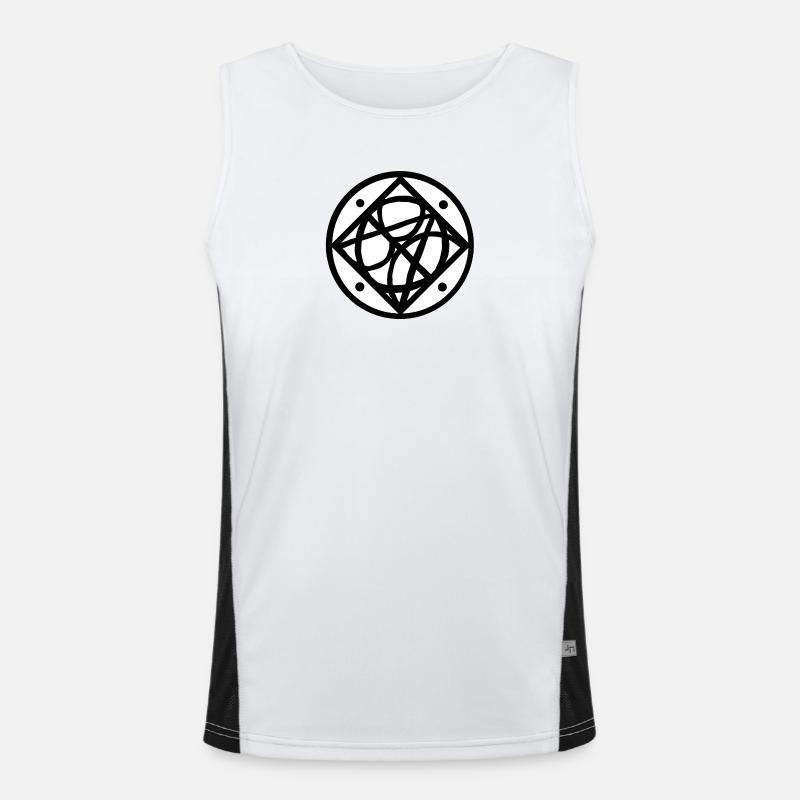 Logo Funktionelles Kontrast-Tank Top für Männer 