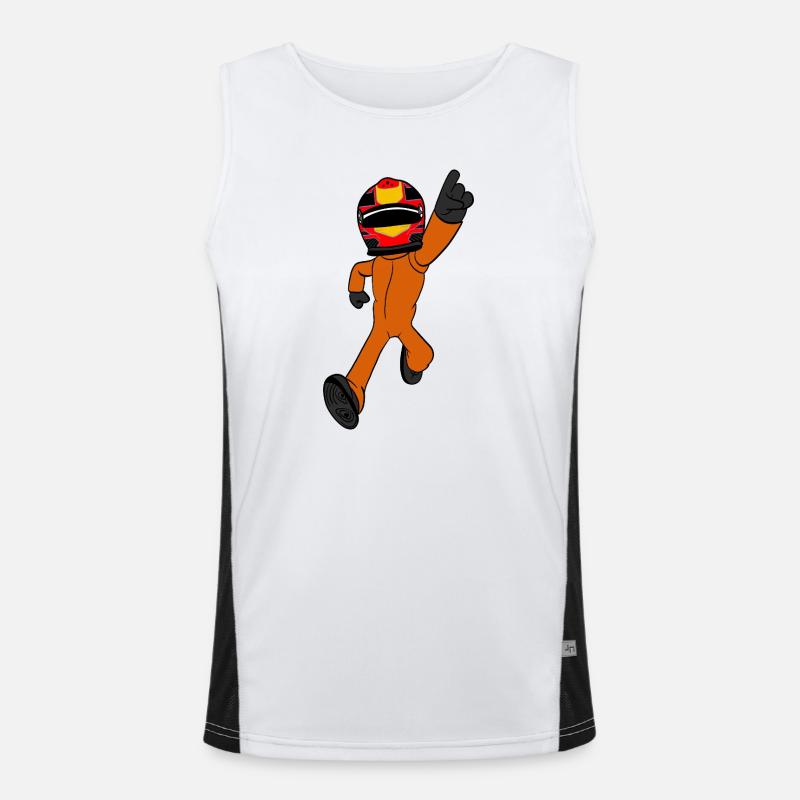 pilote de course Débardeur respirant contrasté Homme 