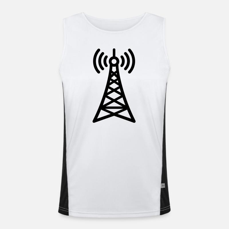 Radioturm Funktionelles Kontrast-Tank Top für Männer 