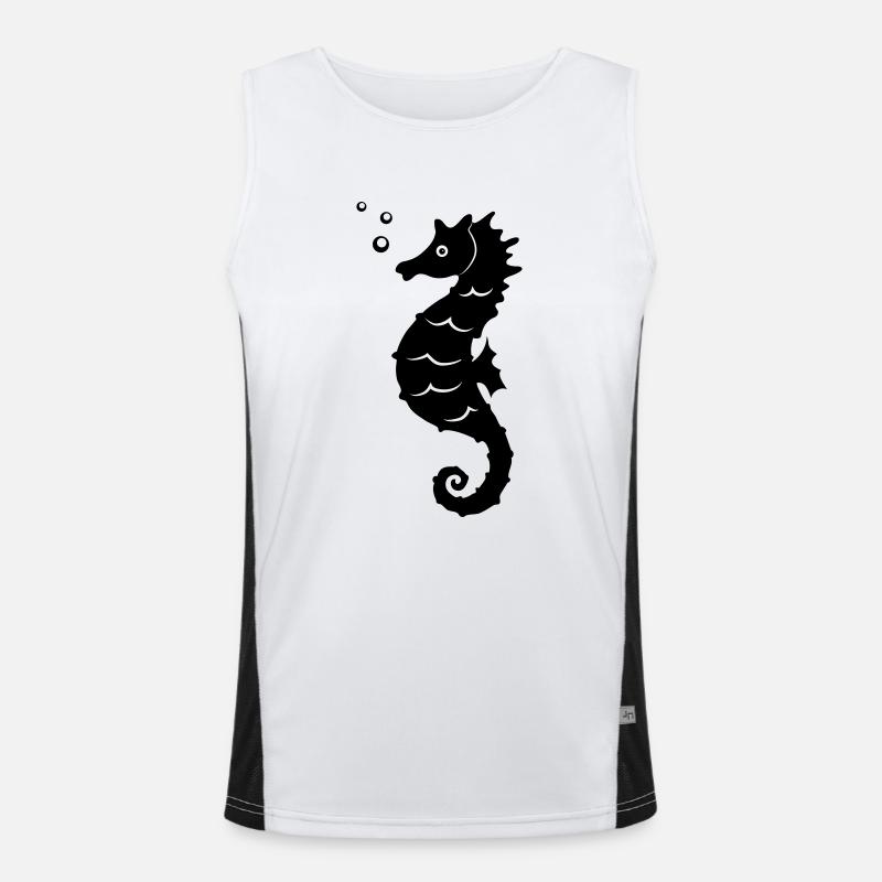 seepferdchen Funktionelles Kontrast-Tank Top für Männer 