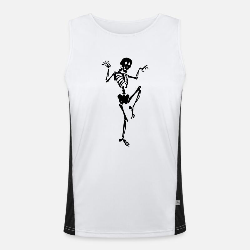 Skeleton Men's Functional Contrast Tank Top 