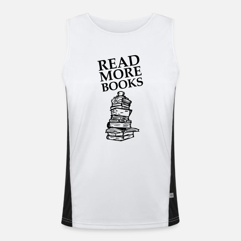 Read More Books Funktionelles Kontrast-Tank Top für Männer 