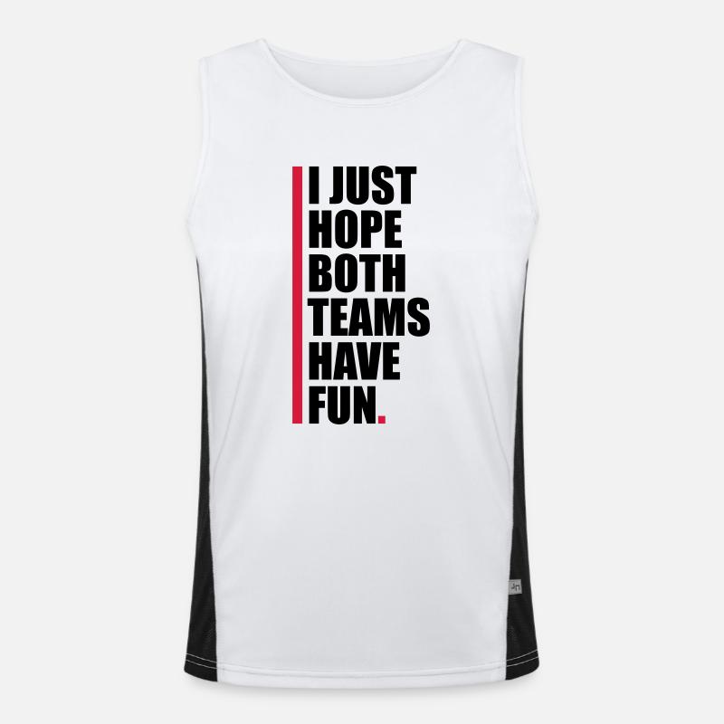 Both Teams Have Fun Funktionelles Kontrast-Tank Top für Männer 