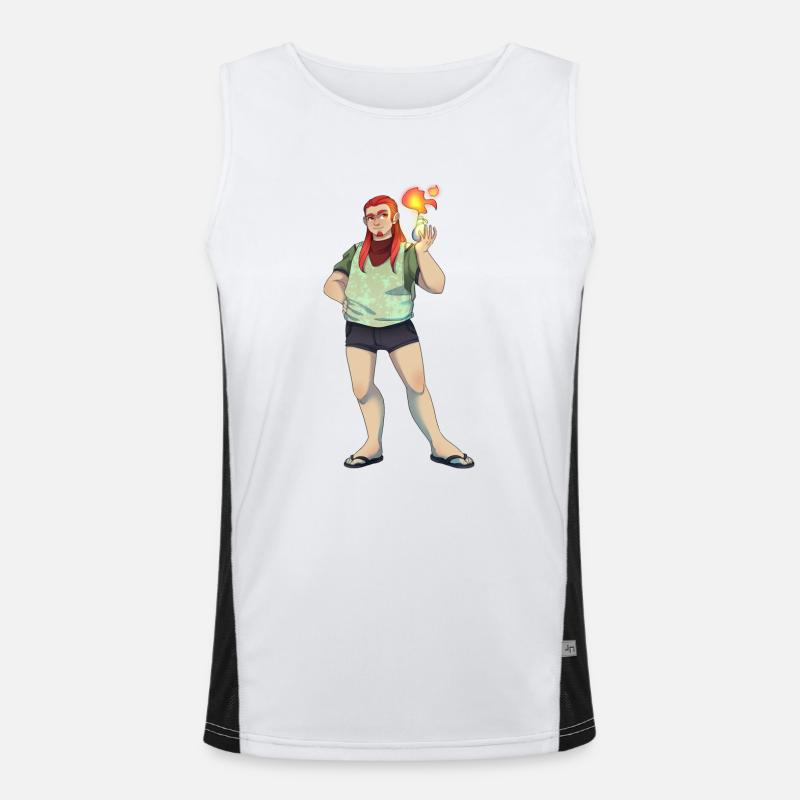 Max Funktionelles Kontrast-Tank Top für Männer 