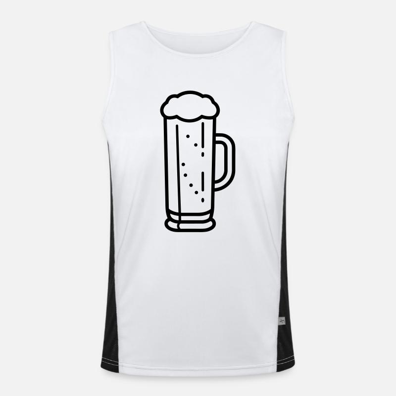 Beer Men's Functional Contrast Tank Top 