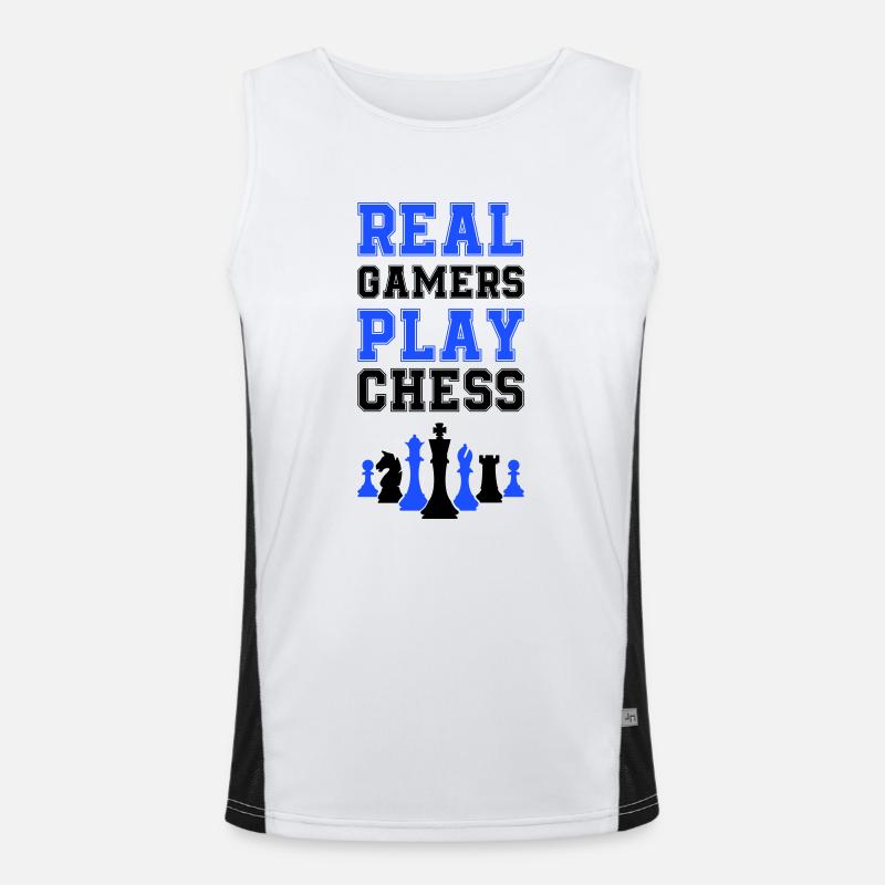 schachfiguren schach Funktionelles Kontrast-Tank Top für Männer 