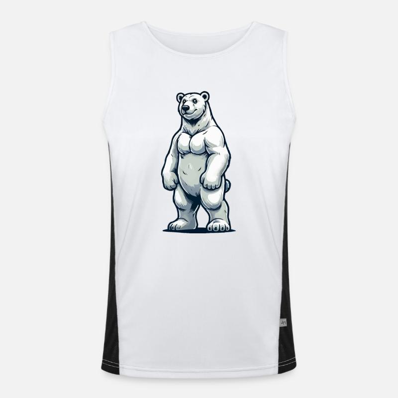 Eisbär Funktionelles Kontrast-Tank Top für Männer 