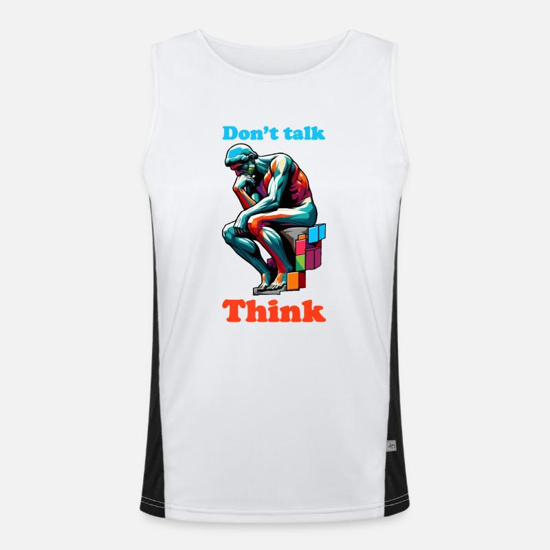 Reden Sie nicht Funktionelles Kontrast-Tank Top für Männer 