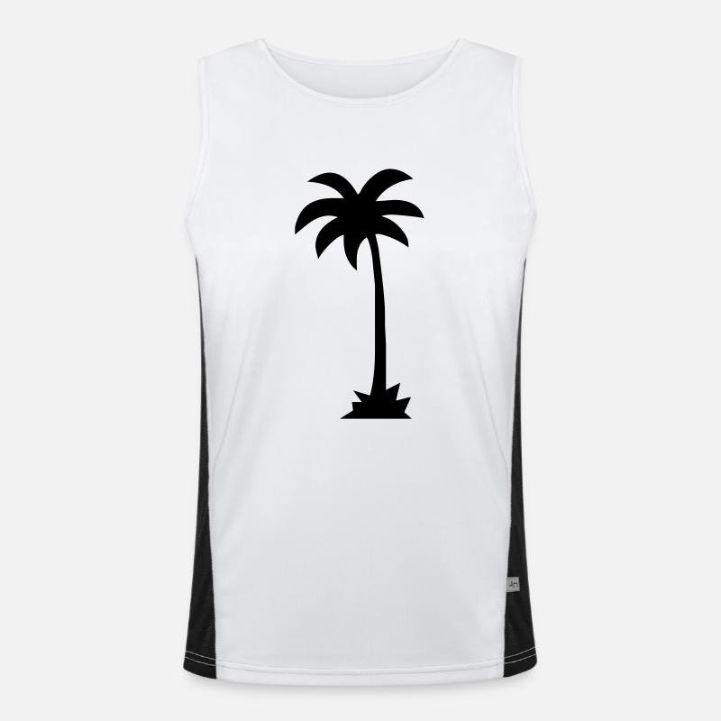palm tree Men's Functional Contrast Tank Top 