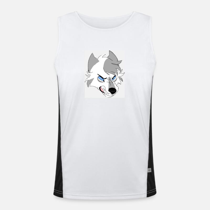 Aggressive wolf Men's Functional Contrast Tank Top 