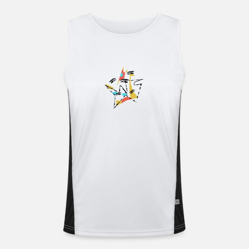 Abstract vision Men's Functional Contrast Tank Top 