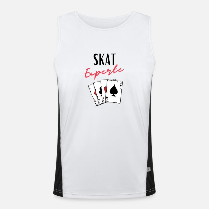 Skat Experte Funktionelles Kontrast-Tank Top für Männer 