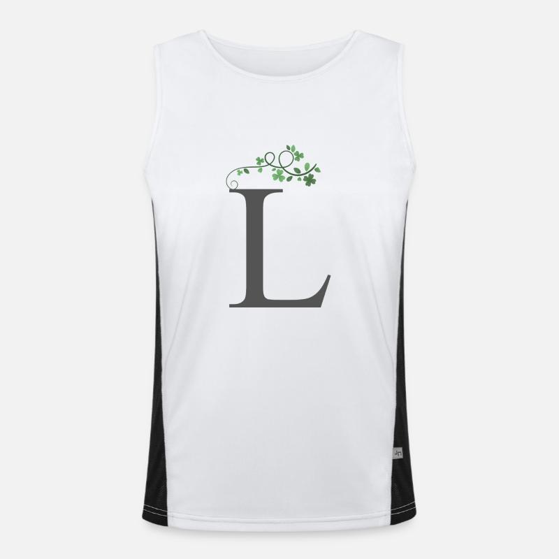 L with shamrocks Men's Functional Contrast Tank Top 