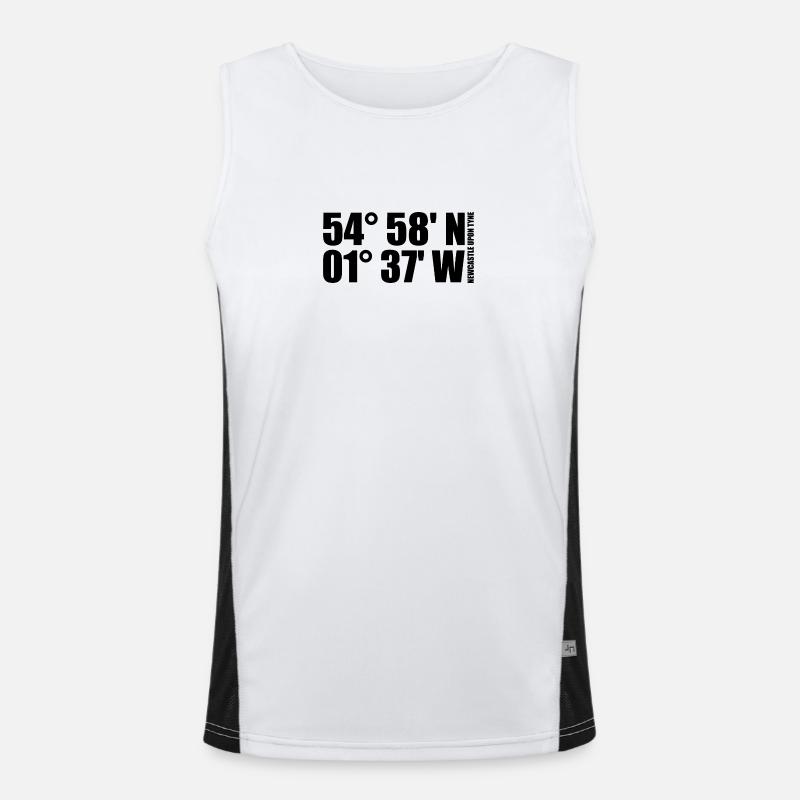 Newcastle upon Tyne coordinates Men's Functional Contrast Tank Top 