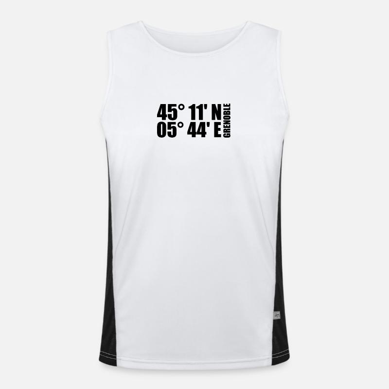 Grenoble coordinates Men's Functional Contrast Tank Top 