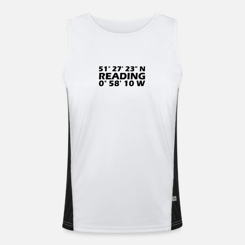 Reading Coordinates Men's Functional Contrast Tank Top 