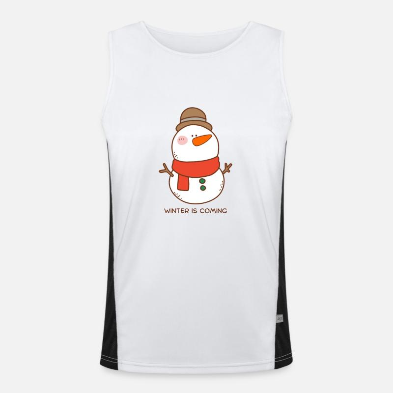 Winter Funktionelles Kontrast-Tank Top für Männer 