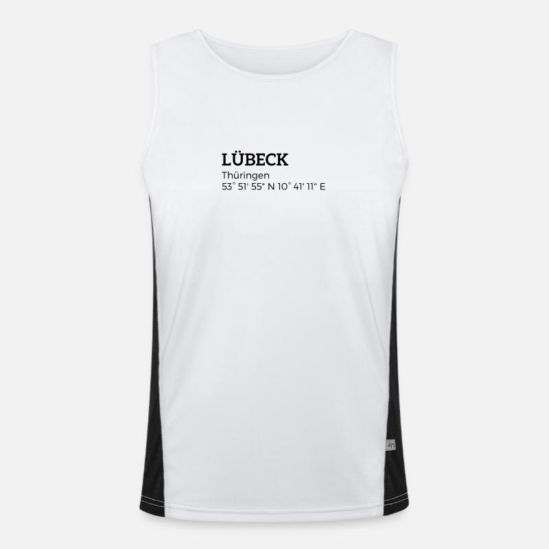 Lübeck Thuringia coordinates Men's Functional Contrast Tank Top 